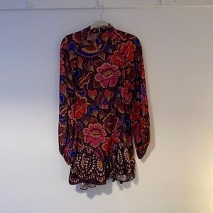Farm Rio floral mini dress size M